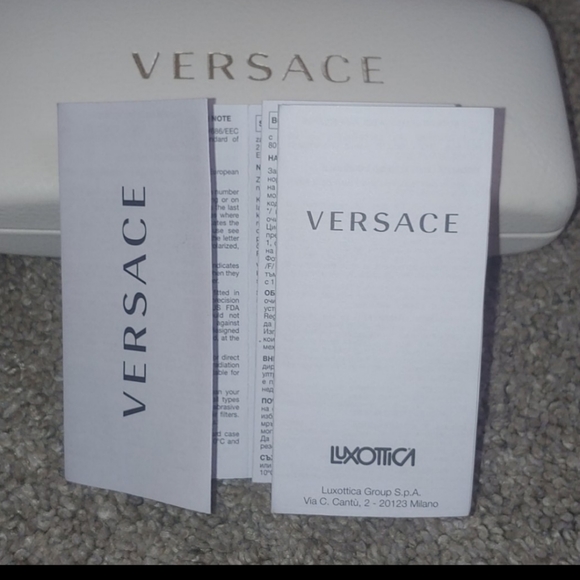 AUTHENTIC Versace Gray Havana Polarized Sunglasses - Picture 10 of 14